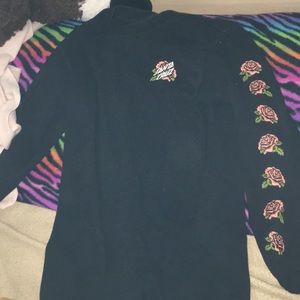 SANTA CRUZ Black Rose Long Sleeve Shirt